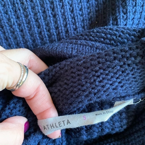 Athleta Borealis Cowl Neck Chunky Knit Sweater - Picture 8 of 9